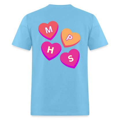 MPHS Nutrition Convo Hearts Classic T-Shirt - aquatic blue