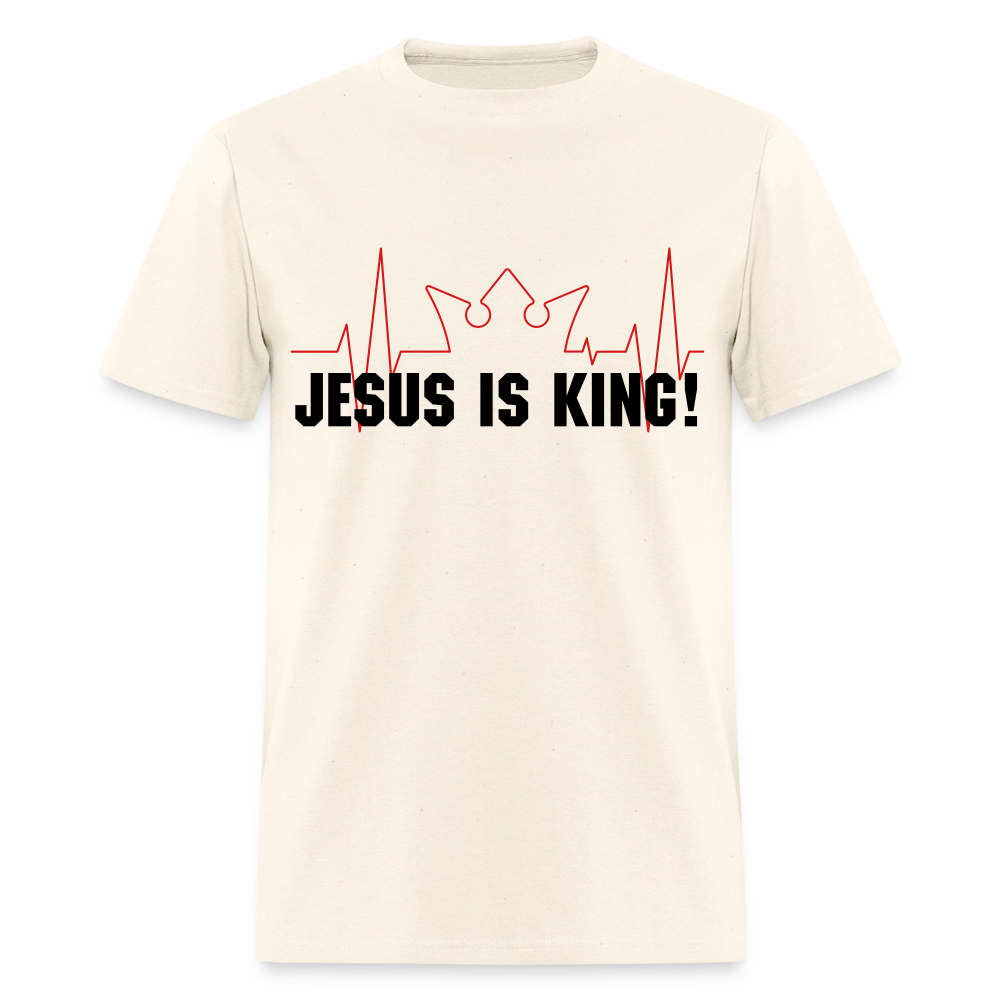 Jesus is King Men's T-Shirt | GILDAN 5000 - sweet cream heather
