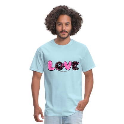 John 3:16 Pink and Black Classic T-Shirt - powder blue