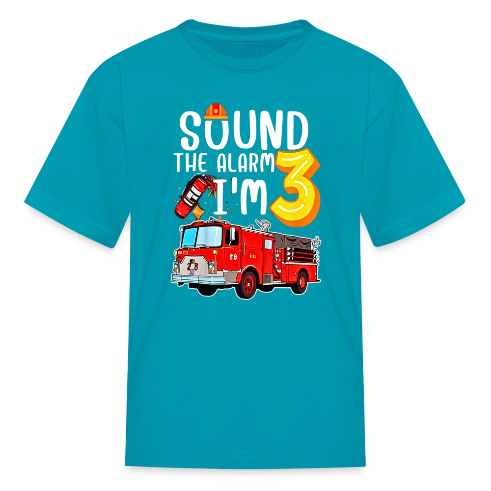 Sound the Alarm Kids' T-Shirt - turquoise