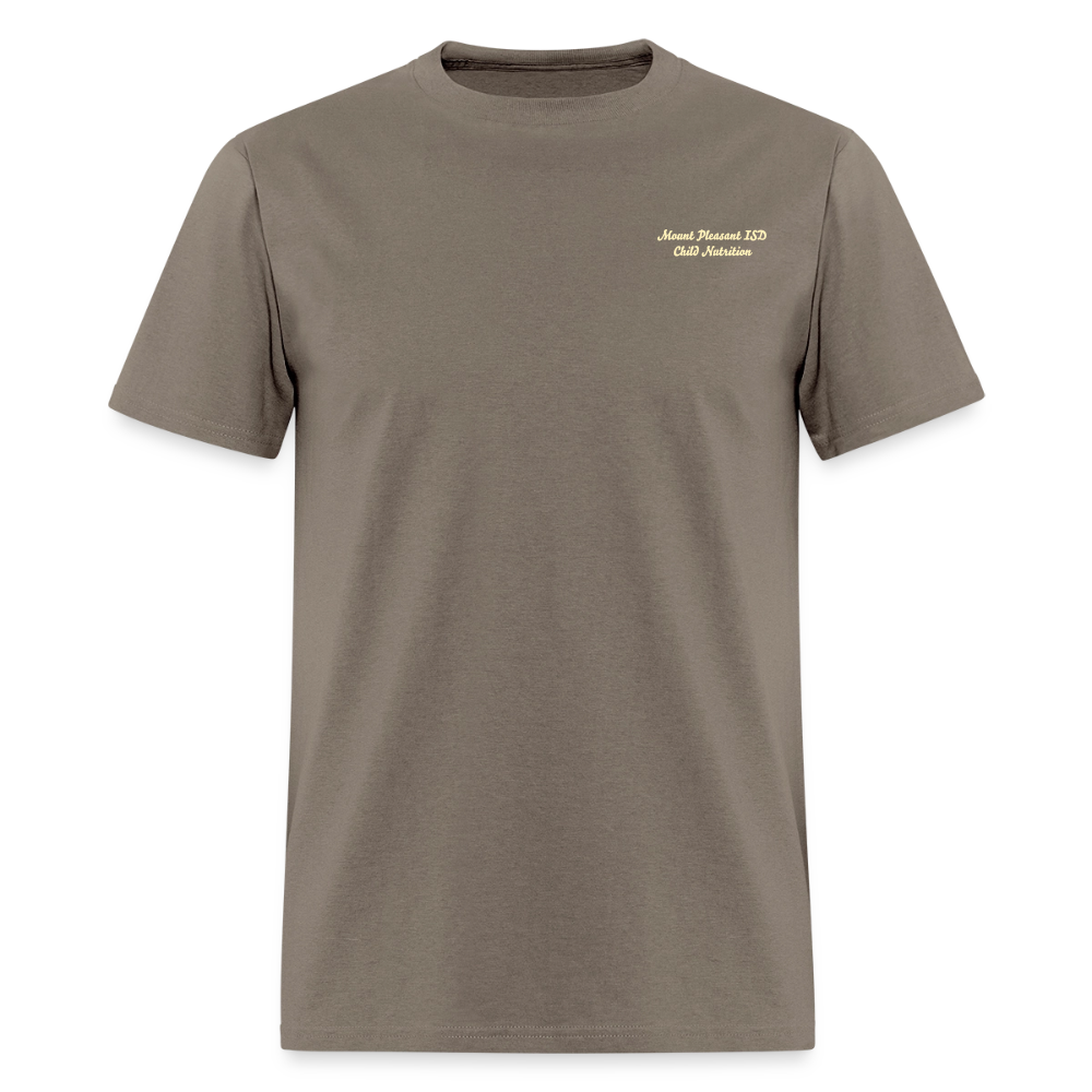 Customizable Peace Love Breakfast & Lunch T-Shirt | GILDAN 5000 - safari