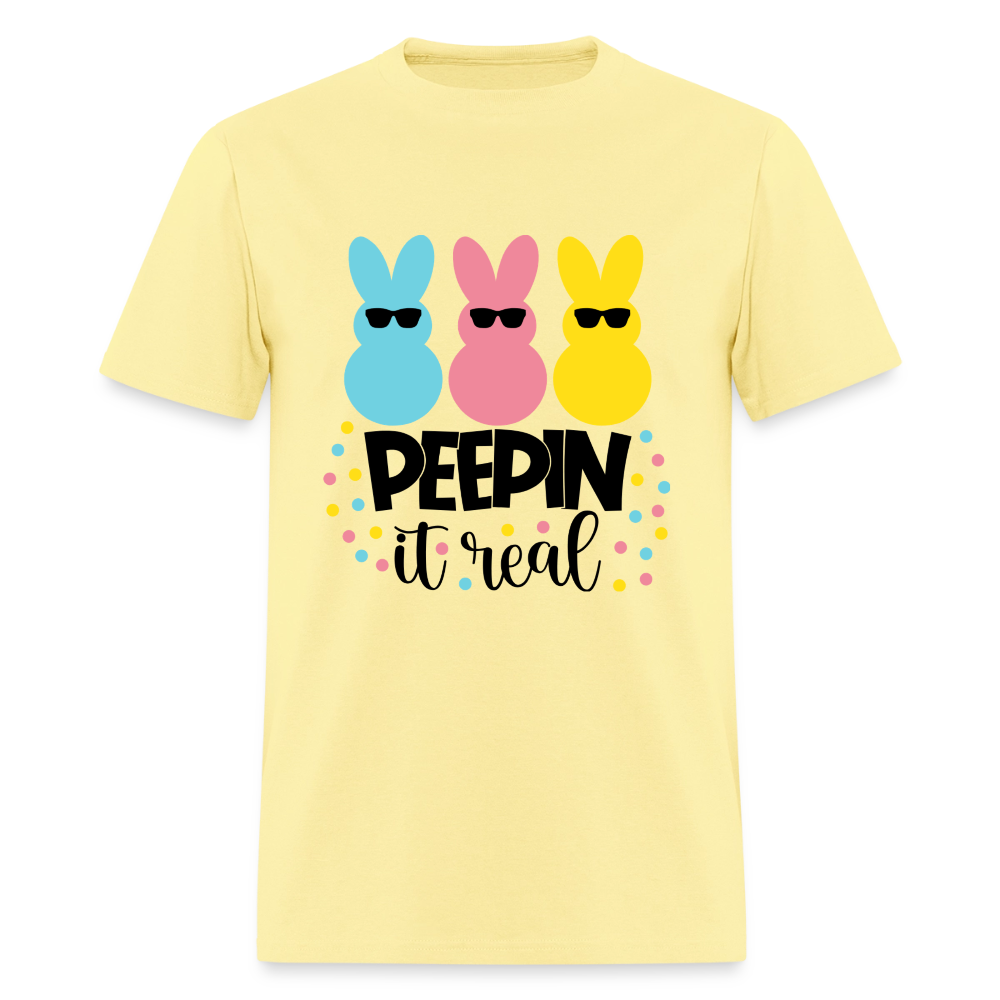 Peepin it real T-Shirt | GILDAN 5000 - cornsilk