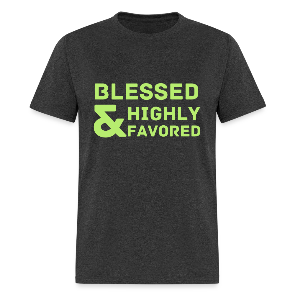 Blessed and Highly Favored Classic T-Shirt - heather black
