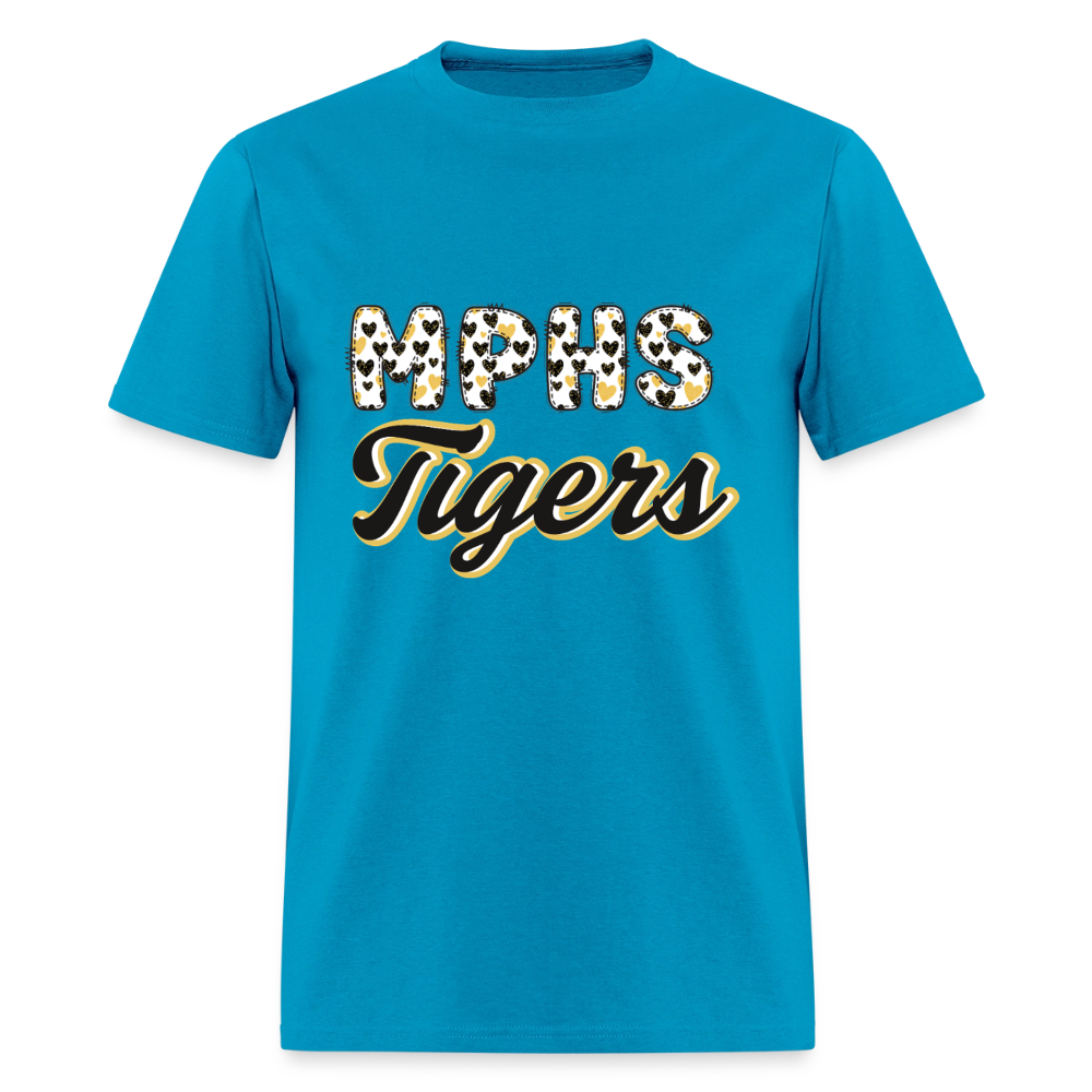 MPHS Black and Gold Love  T-Shirt | GILDAN 5000 - turquoise