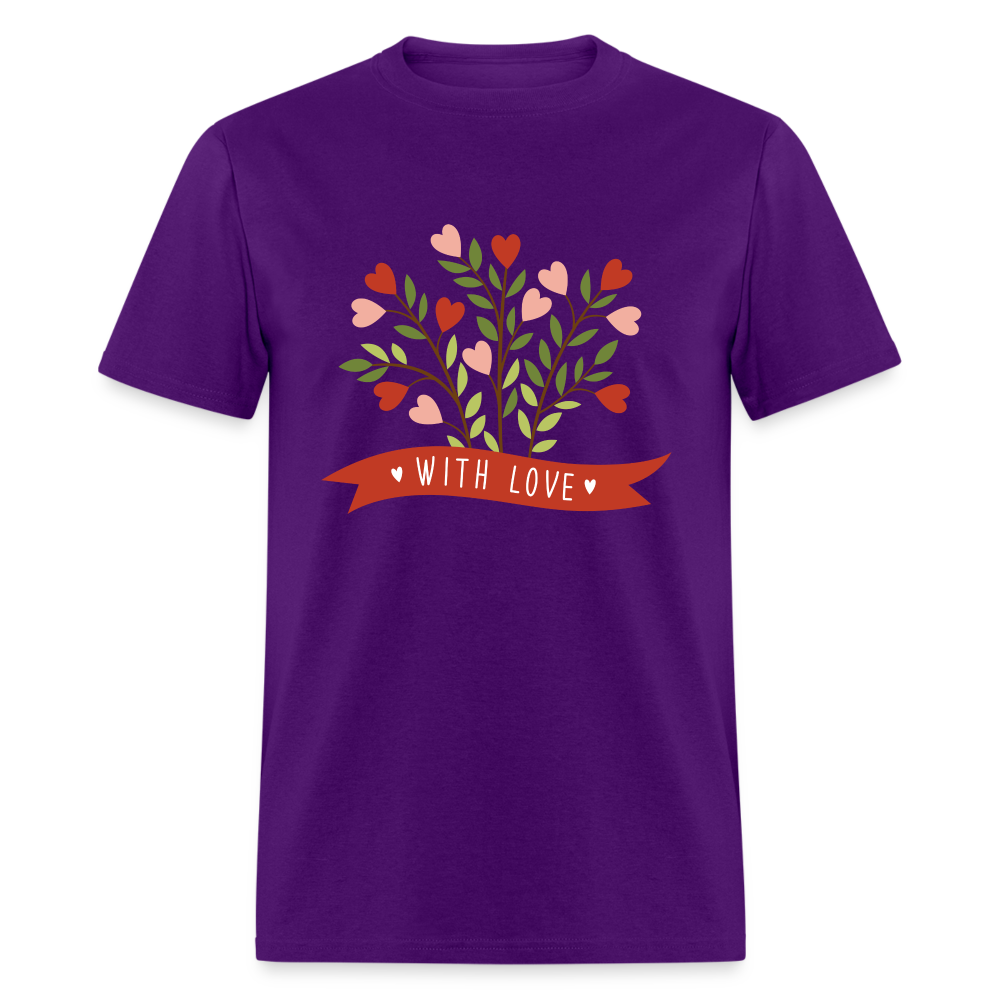 With Love Unisex Classic T-Shirt - purple