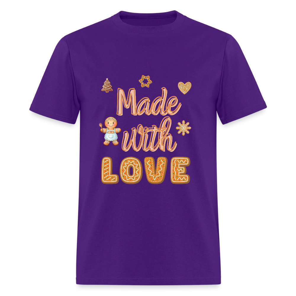 Made with LOVE T-Shirt | GILDAN 5000 - purple