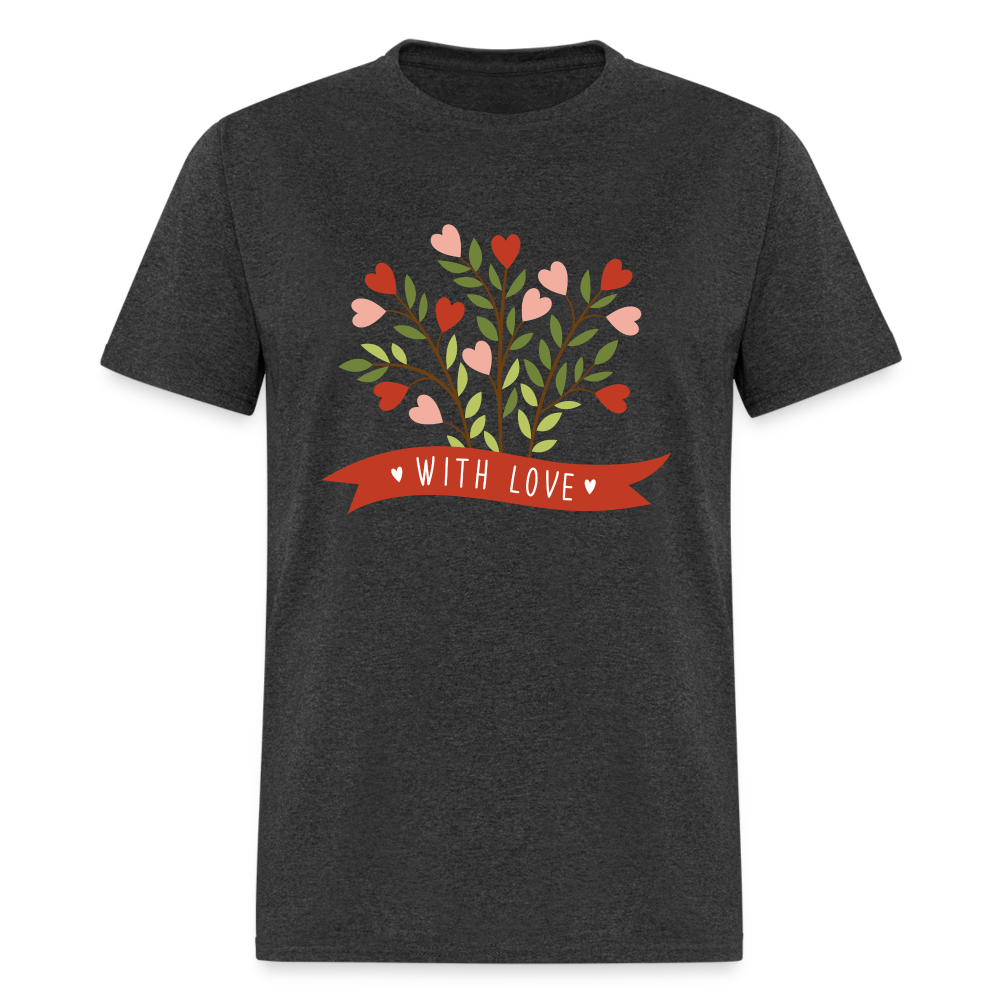 With Love Unisex Classic T-Shirt - heather black