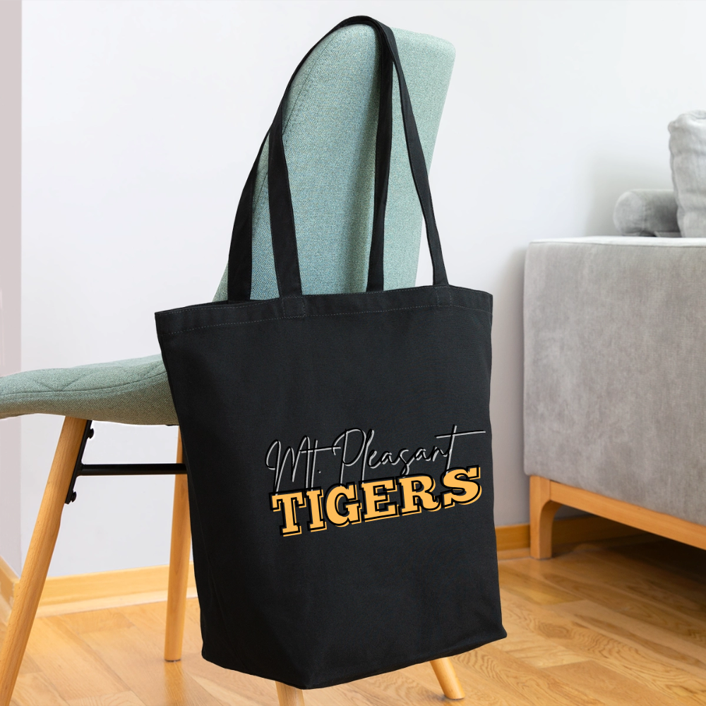 MP Tiger Bleed Black & Gold Eco-Friendly Cotton Tote - black