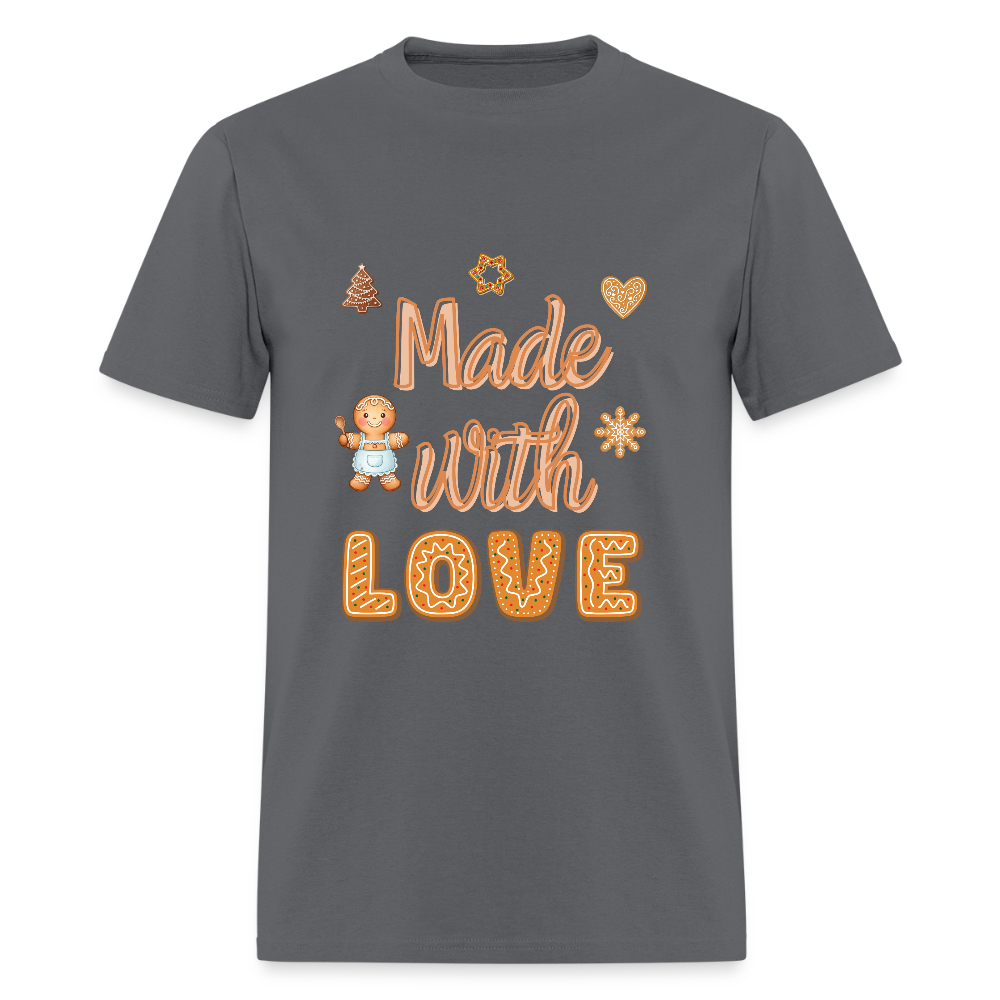Made with LOVE T-Shirt | GILDAN 5000 - charcoal