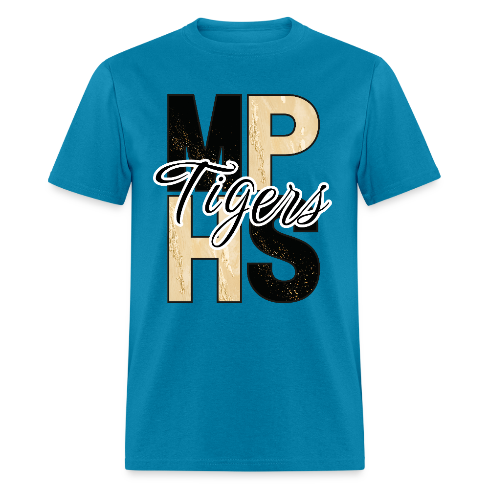 MPHS Block Black and Gold Classic T-Shirt - turquoise