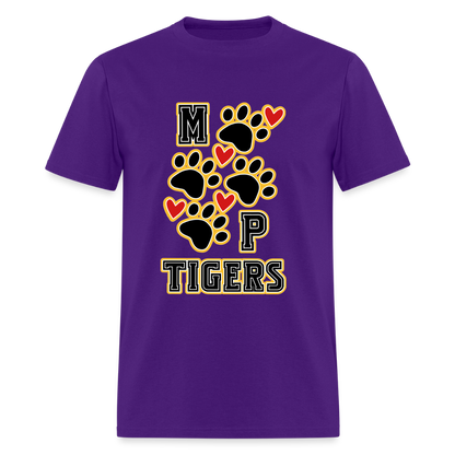 MP Tiger Heart & Sole T-Shirt | GILDAN 5000 - purple