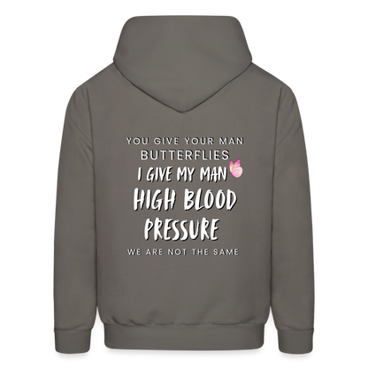 FWC Butterflies/ High blood Pressure Hoodie - asphalt gray