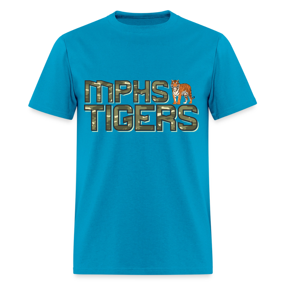 CAMO MPHS Tigers T-Shirt | GILDAN 5000 - turquoise