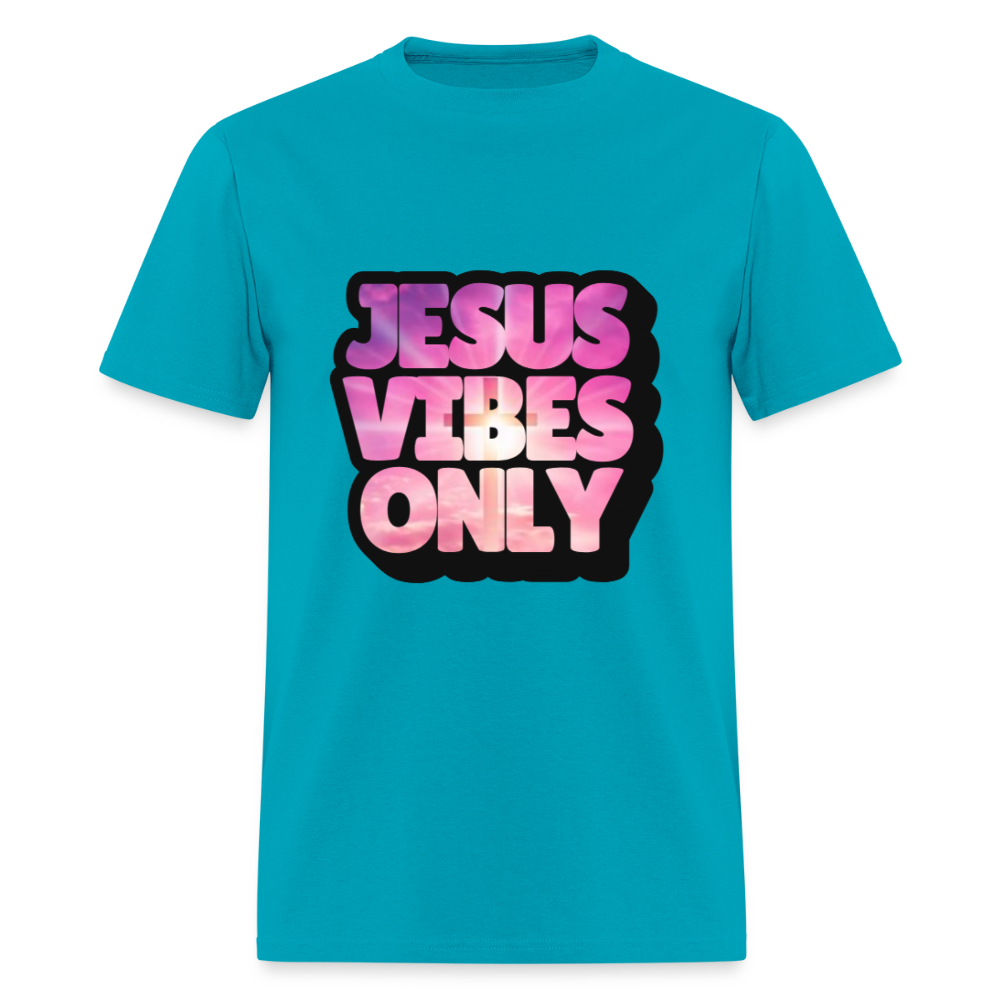 Jesus Vibes Only PINK & PURPLE Unisex Classic T-Shirt - turquoise