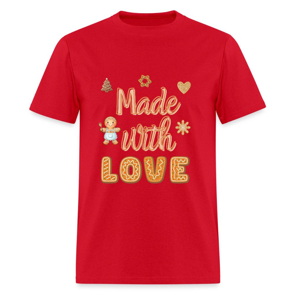 Made with LOVE T-Shirt | GILDAN 5000 - red