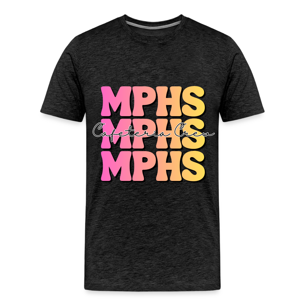 MPHS Cafeteria Crew 6-7 Times Premium Adult T-Shirt - charcoal grey