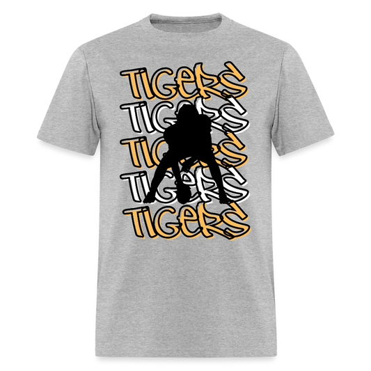 Tigers Football T-Shirt | GILDAN 5000 - heather gray