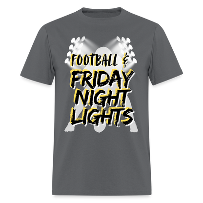 Football & Friday Night Lights T-Shirt | GILDAN 5000 - charcoal