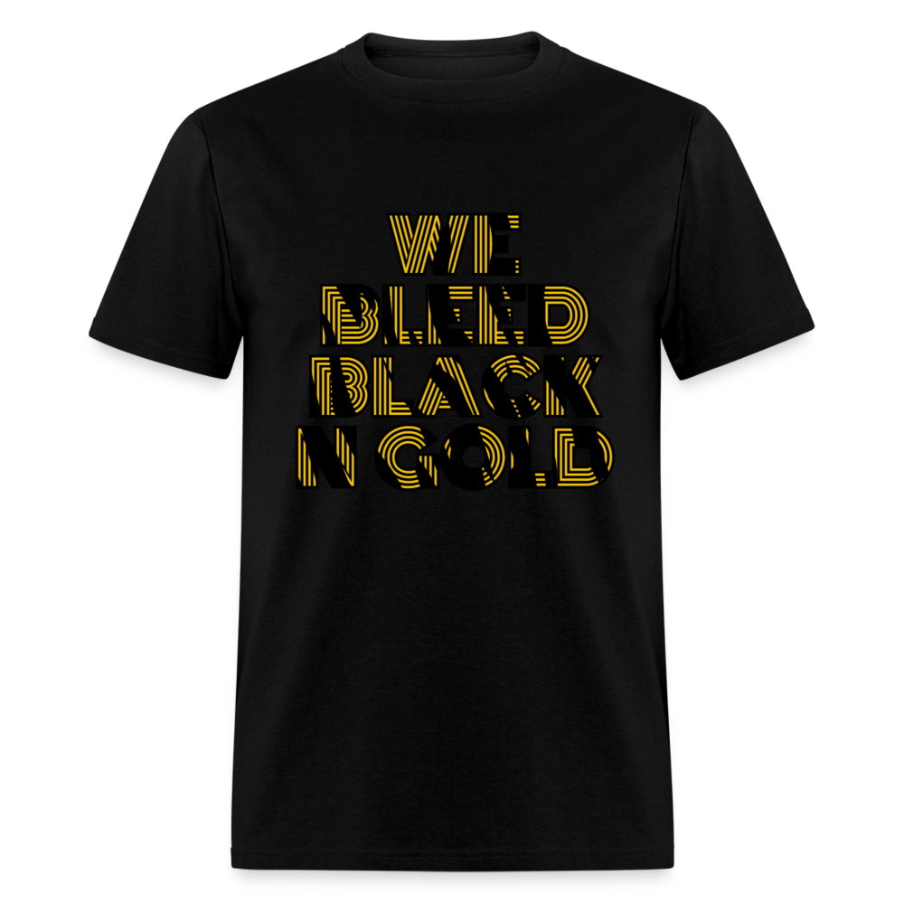 Bleed Black N Gold Unisex Classic T-Shirt - black
