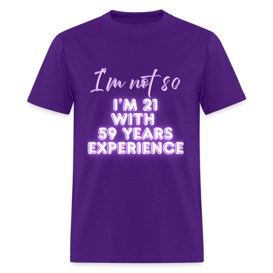 I'm not 80 Classic T-Shirt - purple