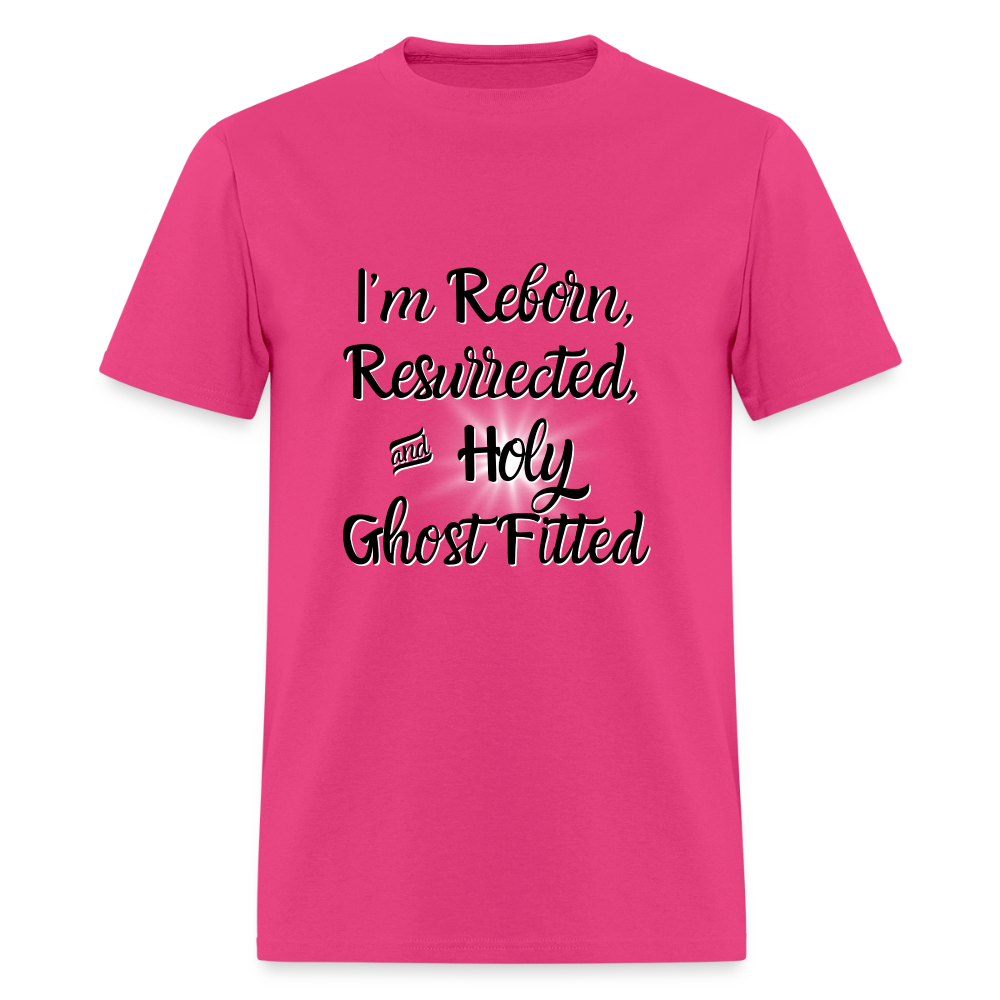Holy Ghost Fitted 2 T-Shirt | GILDAN 5000 - fuchsia