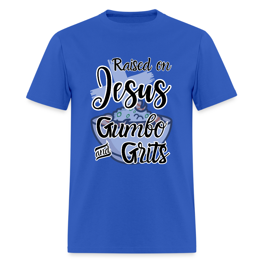 Jesus Gumbo and Grits T-Shirt | GILDAN 5000 - royal blue