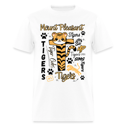 SIMS Tigers Adult T-Shirt | GILDAN 5000 - white