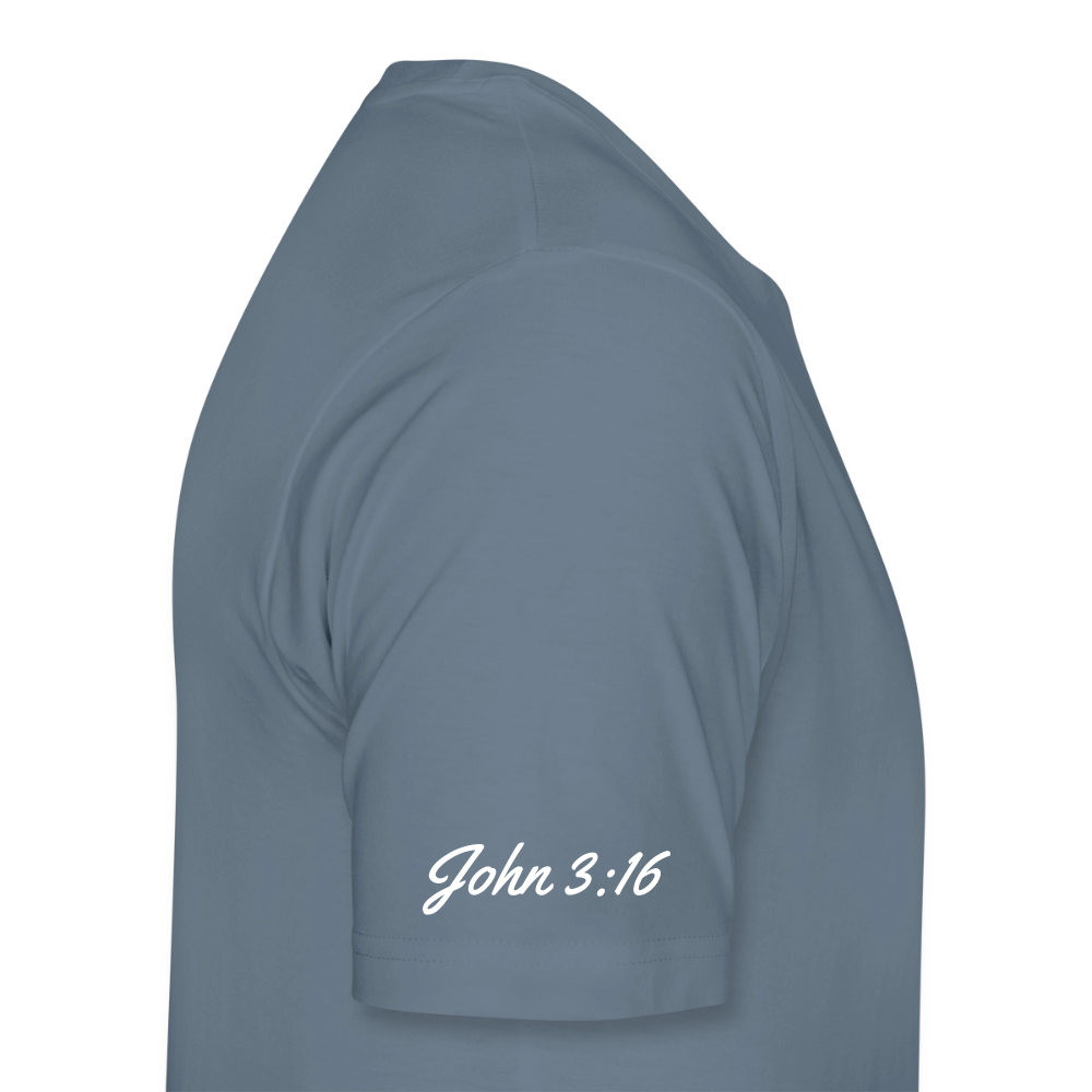 Jesus Gave His Life for Me and You! Premium Adult T-Shirt - steel blue