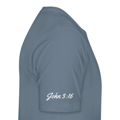 Jesus Gave His Life for Me and You! Premium Adult T-Shirt - steel blue