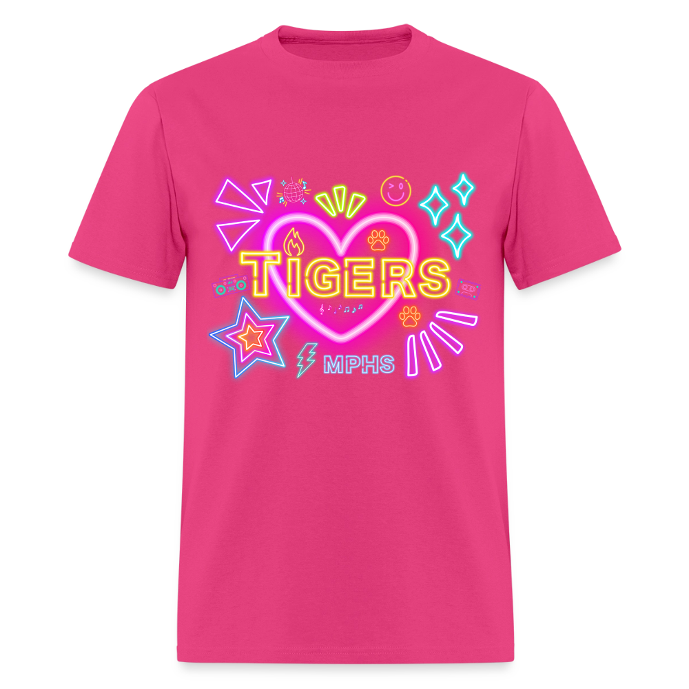NEON Tigers MPHS T-Shirt | GILDAN 5000 - fuchsia