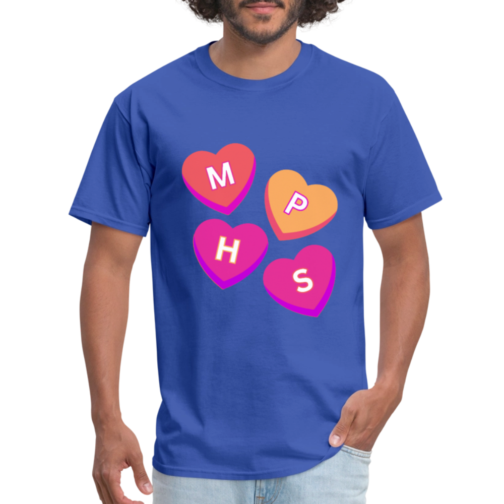 MPHS Convo Hearts Classic T-Shirt - royal blue