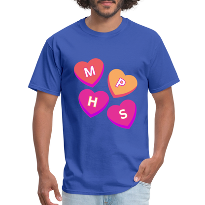 MPHS Convo Hearts Classic T-Shirt - royal blue
