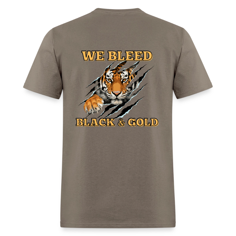 MP Bleed Black and Gold T-Shirt | GILDAN 5000 - safari