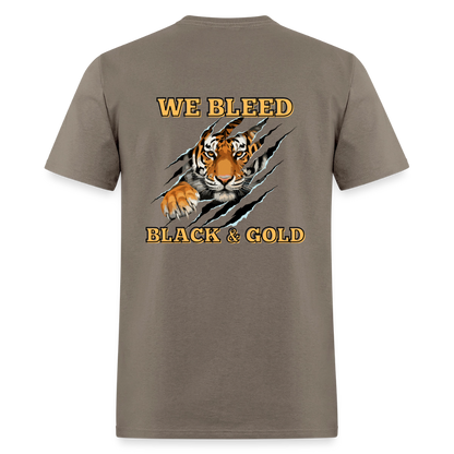 MP Bleed Black and Gold T-Shirt | GILDAN 5000 - safari