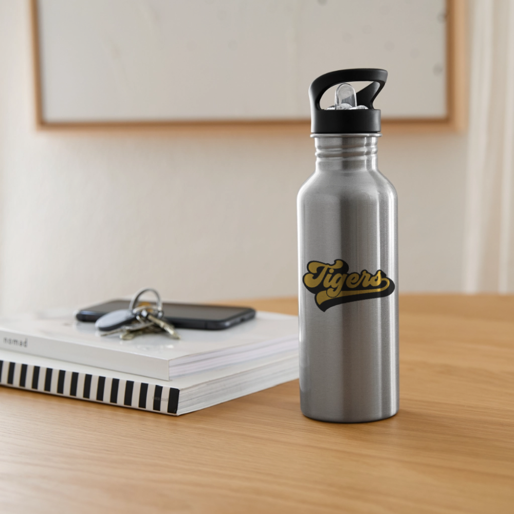 Tigers Water Bottle - silver