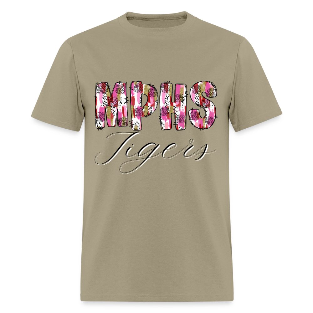 MPSH Tigers Patchwork T-Shirt | GILDAN 5000 - khaki