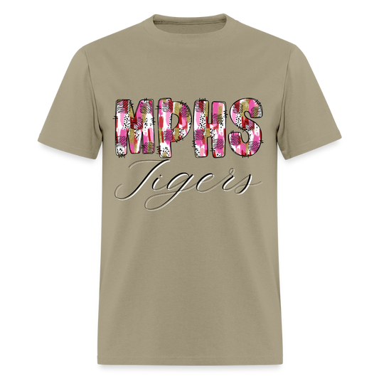 MPSH Tigers Patchwork T-Shirt | GILDAN 5000 - khaki