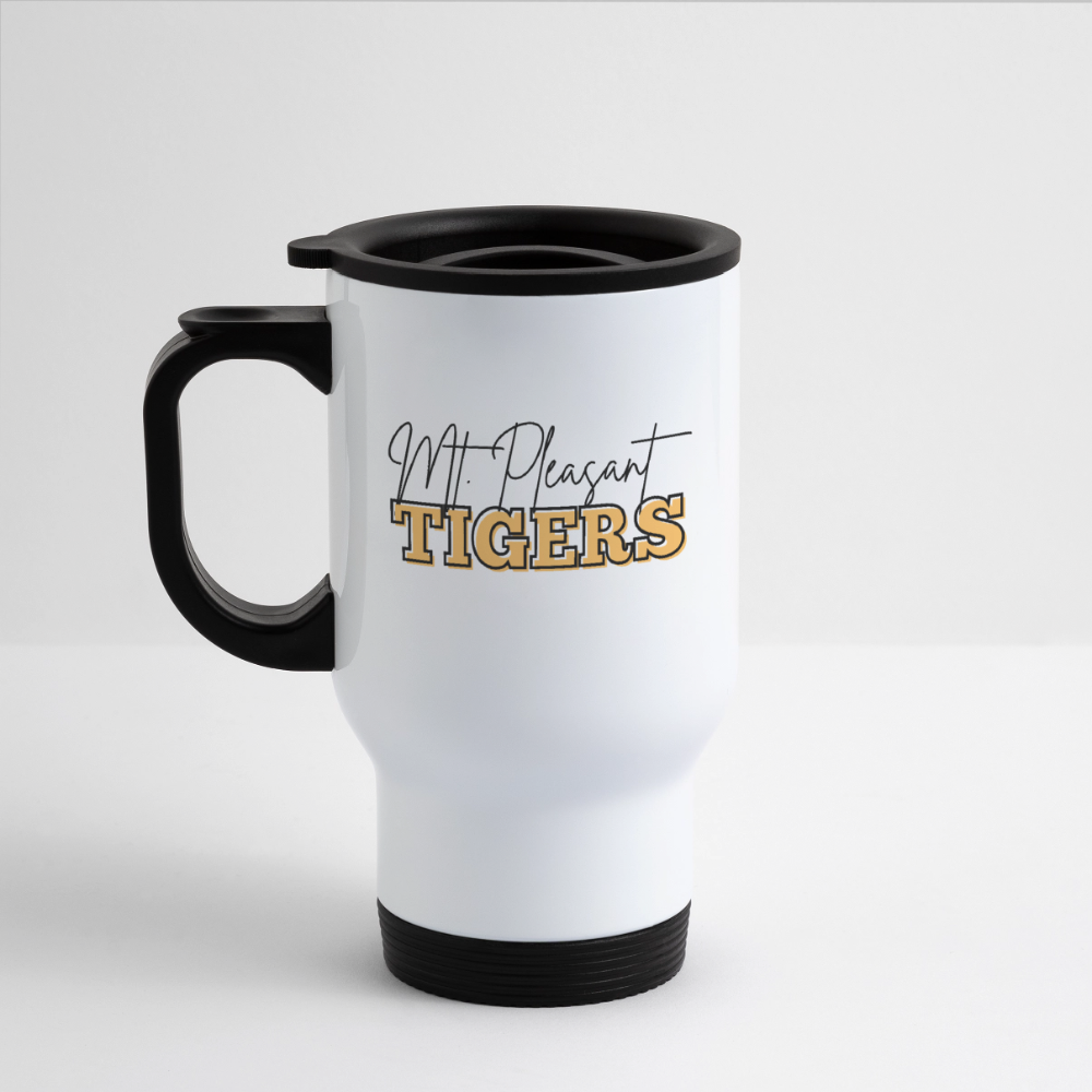 MP Tigers Bleed Black & Gold 14 oz Travel Mug - white