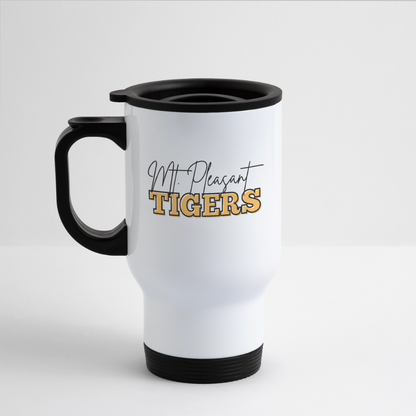 MP Tigers Bleed Black & Gold 14 oz Travel Mug - white