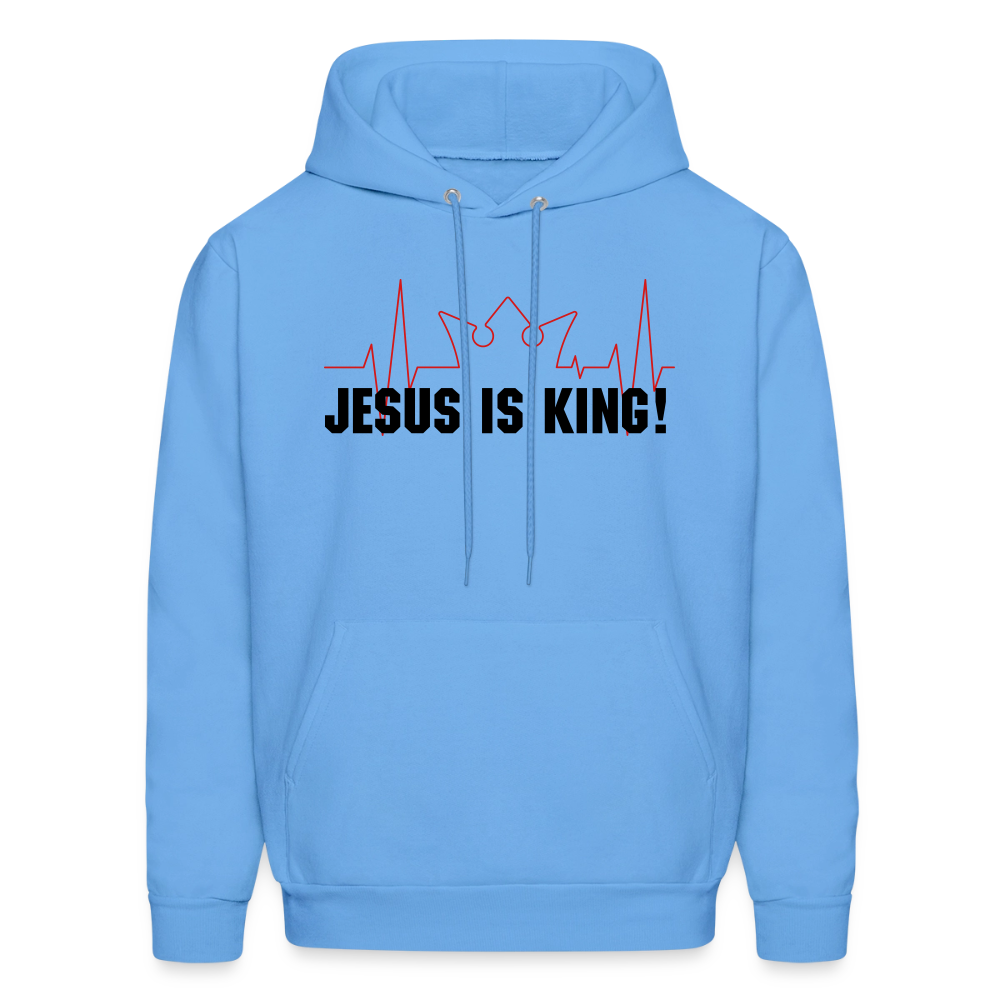 Jesus is King! Men's Hoodie - carolina blue