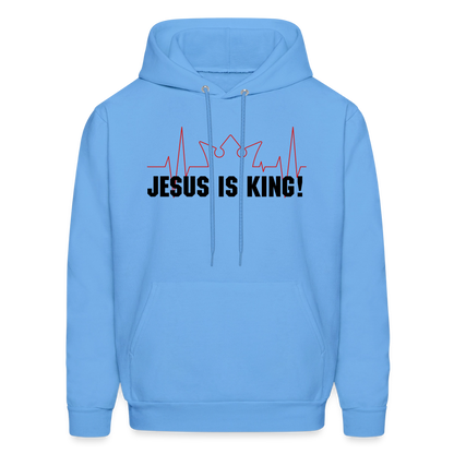 Jesus is King! Men's Hoodie - carolina blue