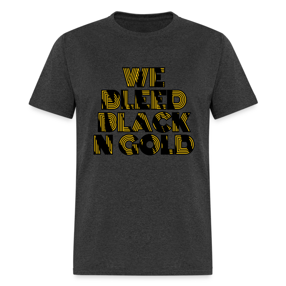 Bleed Black N Gold Unisex Classic T-Shirt - heather black