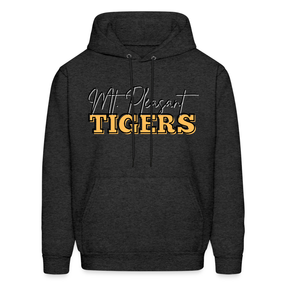 MP Tigers Bleed Black & Gold Men's Hoodie - charcoal grey