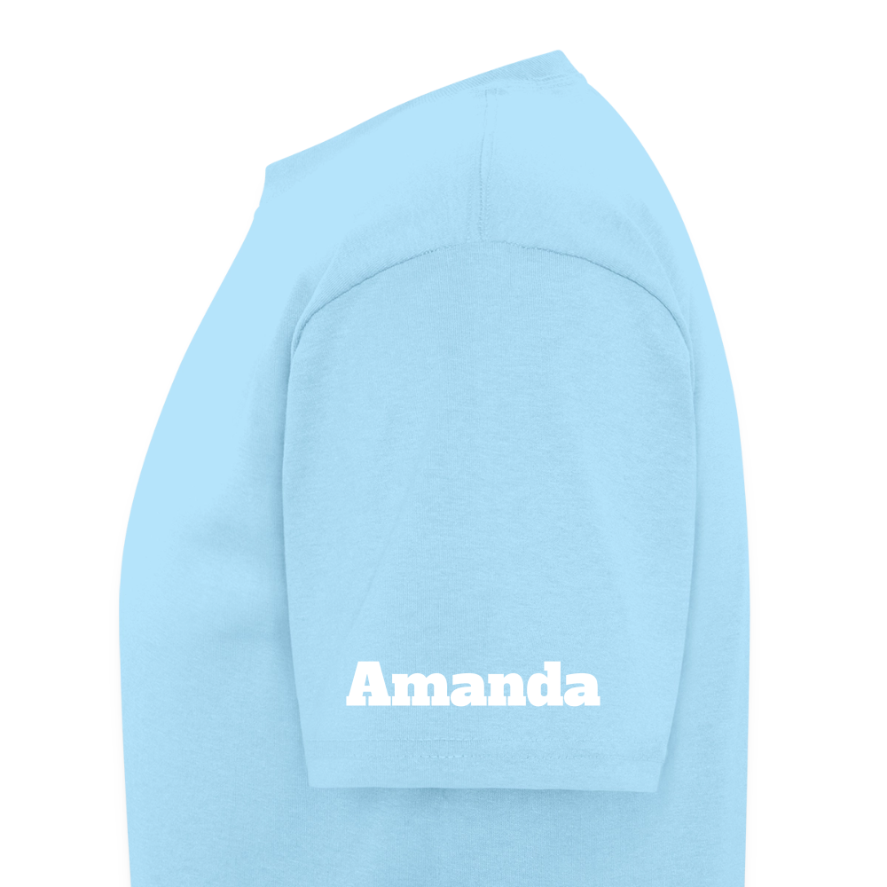 Customizable Zeta Phi Beta T-Shirt | GILDAN 5000 - powder blue
