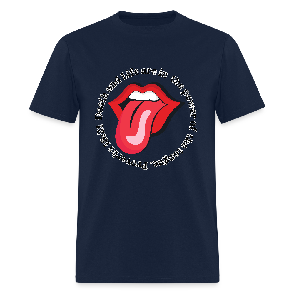 Power in the Tongue T-Shirt - navy