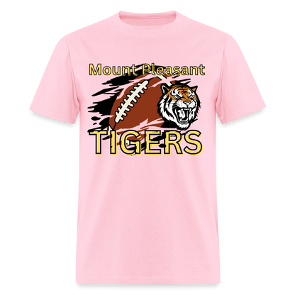 Mount Pleasant TIGERS Football T-Shirt | GILDAN 5000 - pink