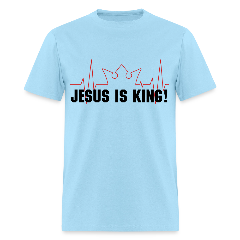 Jesus is King Men's T-Shirt | GILDAN 5000 - powder blue