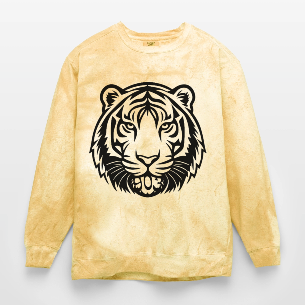 Tiger 903 Unisex Colorblast Crewneck Sweatshirt - citrine