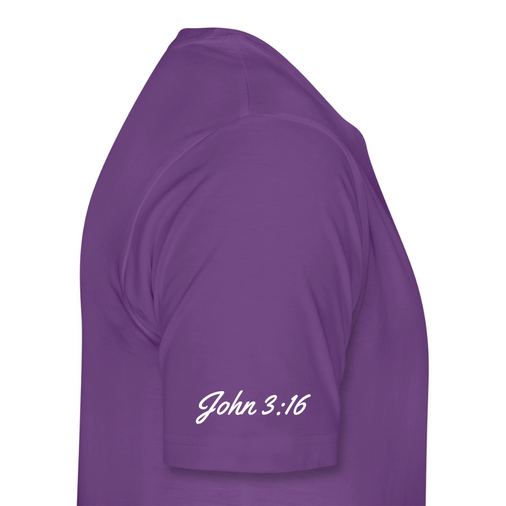 Jesus Gave His Life for Me and You! Premium Adult T-Shirt - purple