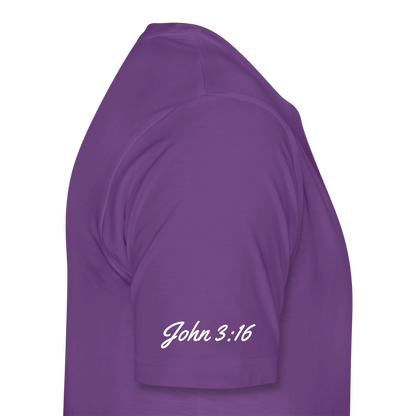 Jesus Gave His Life for Me and You! Premium Adult T-Shirt - purple